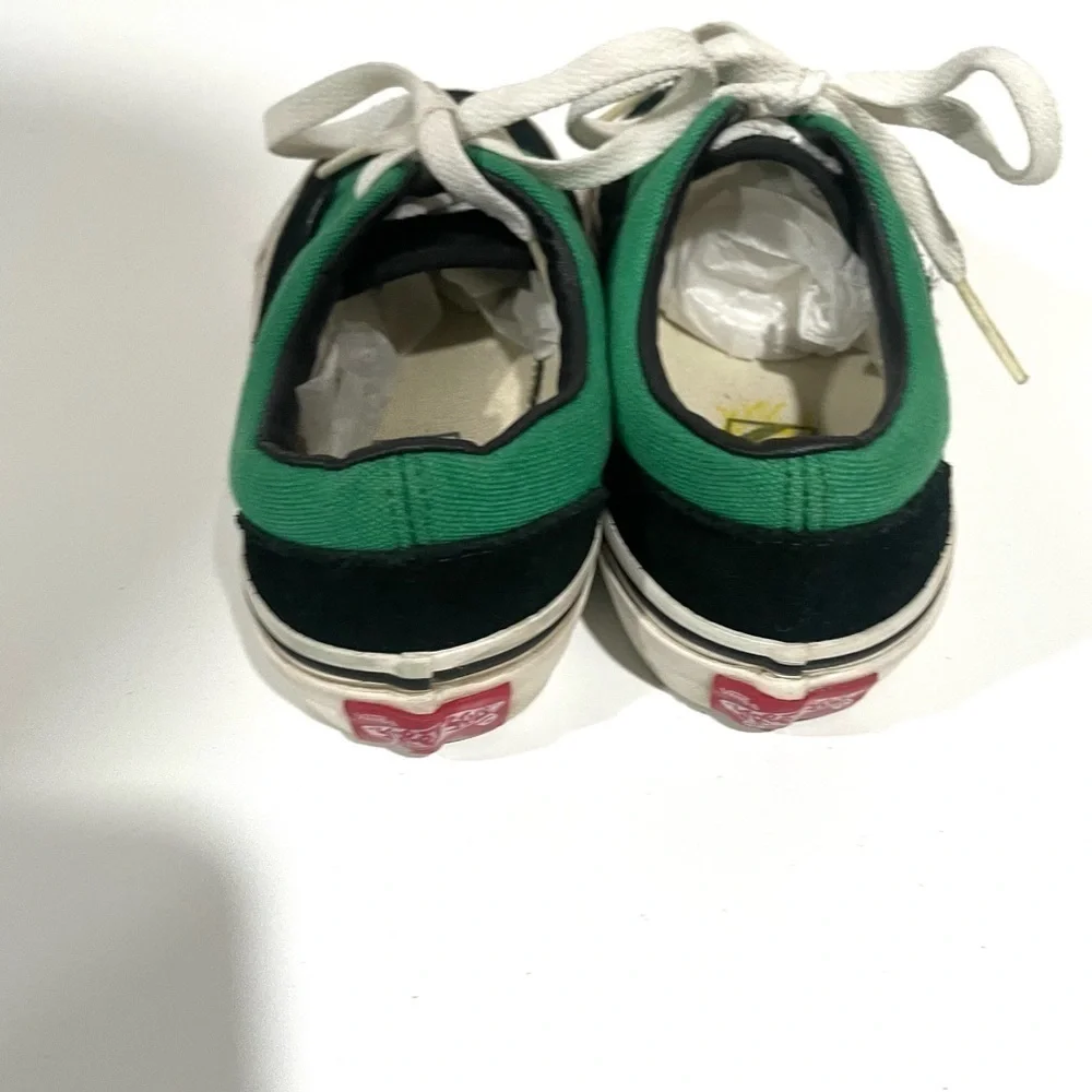 VANS skate era green black canvas low top shoe size 12.5